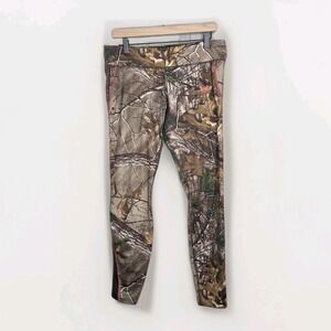 Under Armour Leggings Womens Medium Scent Control Realtree Camo Outdoor Hiking